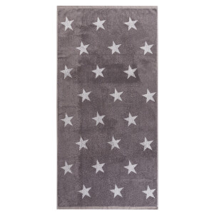 Product detail of JAHU Osuška Stars šedá, 70 x 140 cm