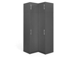 Product detail of ArtStol Rohová šatní skříň BALI s nástavcem | grafit