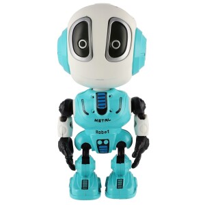 Product detail of Teddies Robot ECHO opakující věty, 12 cm, kov, se zvukem a světlem