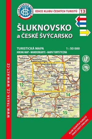 Product detail of KČT 13 Šluknovsko a České Švýcarsko 1:50 000/turistická mapa