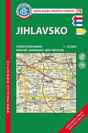 Product detail of KČT 79 Jihlavsko 1:50 000 / turistická mapa (2022)