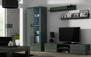 Product detail of Artcam Obývací stěna SOHO 8 Barva: Šedý/šedý lesk