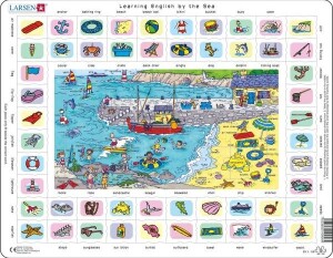 Product detail of Puzzle Learning English by the Sea