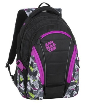 Product detail of Bagmaster Studentský batoh BAG 9 B PURPLE/GREEN/BLACK