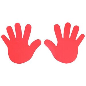 Product detail of Merco Hand značka na podlahu červená