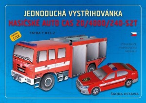 Product detail of Hasičské auto CAS 20/4000/240-S2T - Jednoduchá vystřihovánka