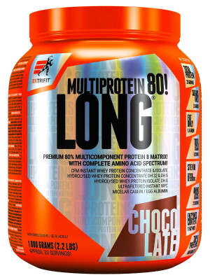 Product detail of Extrifit Long 80 Multiprotein 1000 g jahoda - banán