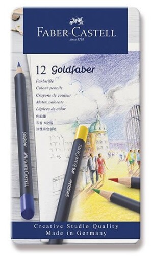 Product detail of Faber - Castell Pastelky Goldfaber - plechová krabička 12 ks