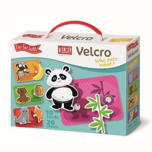 Product detail of PEXI Velcro skládačky - Kdo co jí? (Who eats it?)
