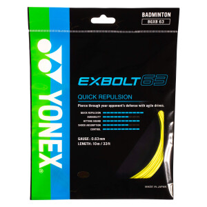 Product detail of Badmintonový výplet Yonex  Exbolt 63 Yellow (10m)