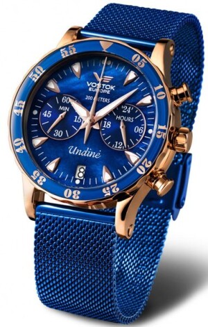 Product detail of Vostok Europe Undine VK64-515B670B - Modrý ocelový mesh řemínek