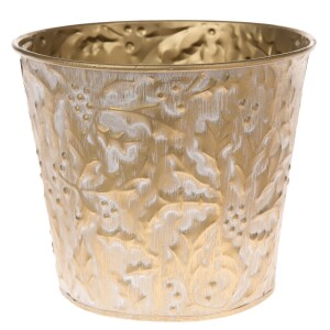 Product detail of Kovový obal na květináč Gold branche, 15 x 13 cm