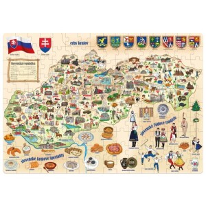 Product detail of Popular Puzzle Mapa Slovenska, 160 dílků