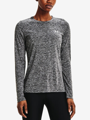 Product detail of Under Armour Tech Crew Twist LS Black/Metallic Silver
