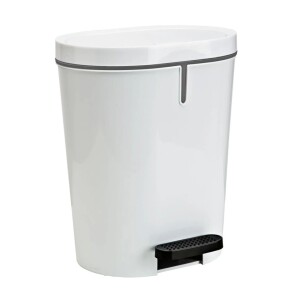 Product detail of Denox Oval pedálový odpadkový koš 25 l, plast, bílý, 25 l