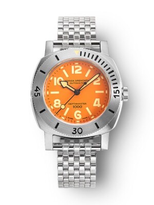 Product detail of Nivada Grenchen Depthmaster Numerals Orange - Forstner Beads of Rice
