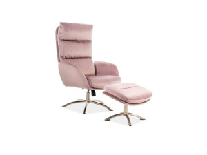 Product detail of Signal Relaxační křeslo MONROE VELVET Barva: Bluvel 52 / růžová