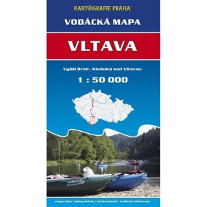 Product detail of Vodácká mapa - Vltava/Vyšší Brod - Hluboká nad Vltavou/1:50 tis.
