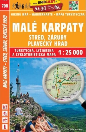 Product detail of SC 708 Malé Karpaty - Záruby, Plav.hrad, 1:25 000