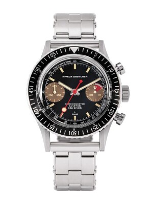 Product detail of Nivada Grenchen Chronomaster Lollipop Honey Inter. Bezel - Manual - Forstner Rivet