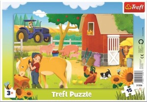 Product detail of Puzzle Na farmě 15 dílků