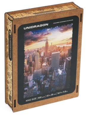 Product detail of Unidragon dřevěné puzzle - Ranní New York velikost L