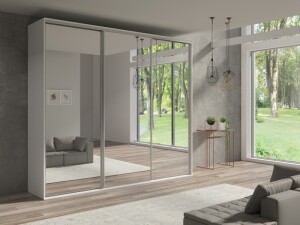 Product detail of ArtMadex Šatní skříň GRANDE 277 | bílá se zrcadlem Barva: Bílá, Provedení: Grande 277 se 3 zrcadly