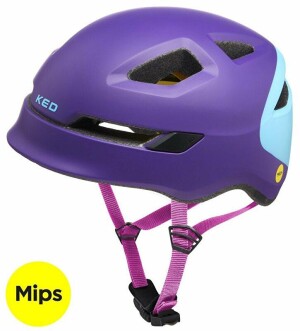 Product detail of Ked Pop Mips purple skyblue juniorská cyklistická přilba
