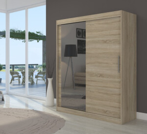 Product detail of ArtAdrk Šatní skříň BIANCO | 150 cm Barva: Sonoma