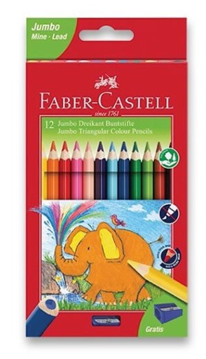 Product detail of Faber - Castell Pastelky trojhranné Extra Jumbo 12 ks
