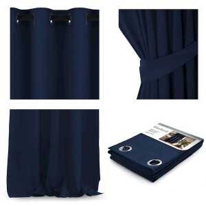 Product detail of ArtFlhf Stínicí závěs BLACKOUT EYELETS K | 140 x 270 cm Barva: Indigo