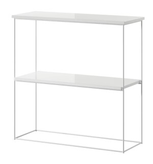 Product detail of ArtAdrk Příruční stolek TONI | bílé nohy Barva: bílý lesk