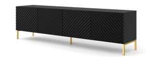 Product detail of ARTBm Tv stolek SURF 200 | 4D Provedení: Černý mat / zlaté nohy