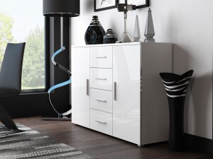 Product detail of Artcam Komoda UNI-SOHO S8 Uni: korpus bílý mat / dvířka bílý lesk