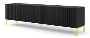 Product detail of ARTBm Tv stolek WAVE 200 | 4D Provedení: Černý mat / zlaté nohy