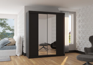 Product detail of ArtAdrk Šatní skříň BALANCE | 180 cm Skříň: černá