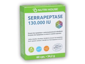 Product detail of Nutri House Serrapeptase 130.000 IU 60 kapslí