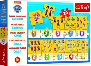 Product detail of Trefl Puzzle Tlapková patrola - Čísla / 20 dílků - Trefl