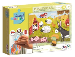 Product detail of Vertikální okenní puzzle - Farma 24 dílků