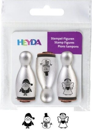Product detail of HEYDA Dřevěná razítka kuželky - stříbrné