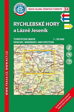 Product detail of KČT 54 Rychlebské hory 1:50 000 / turistická mapa