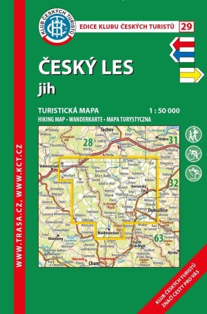 Product detail of KČT 29 Český les - jih 1:50 000 / turistická mapa