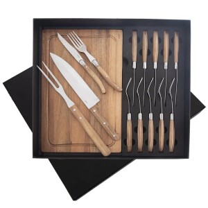 Product detail of Orion Steaková sada - nůž, vidlička, vidlice, prkénko, 15 ks