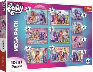 Product detail of Puzzle My Little Pony: Zářiví poníci MEGA PACK 10v1