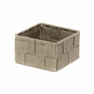 Product detail of Compactor Úložný organizér do zásuvky Compactor TEX - košík S,  12 x 12 x 7 cm, Taupe (šedo-béžový), S