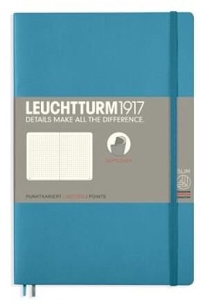 Product detail of Leuchtturm1917 Tečkovaný zápisník B6+ Softcover Nordic Blue