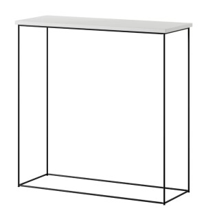 Product detail of ArtAdrk Příruční stolek MILAN | černé nohy Barva: Bílá