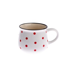 Product detail of Keramický hrnek Dots 230 ml, bílá, 230 ml