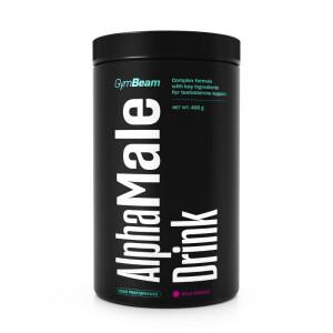 Product detail of GymBeam AlphaMale Drink 400 g jablko