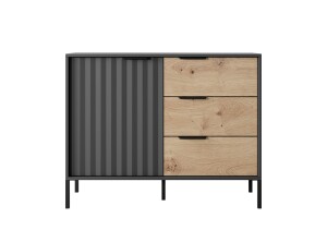 Product detail of ArtLas Komoda MARION 103 D3S | černá